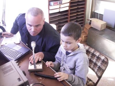 Mike and Jeremy
Mike (W2FCP) and Jeremy (KE5YKW) operating the special event station.
