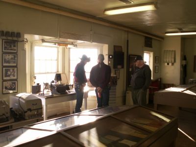 Jessie, Gordon, and Josh
Jessie (KE5DAN), Gordon (KC5VOX), and Josh (KE5ZDX) touring the museum.
