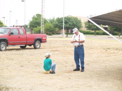 Elmering Time
Roy (W5ROY) mentoring Jeremy (KE5YKW) on studying for General.

