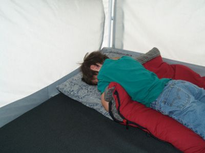 Lights Out
After a long day of setting up and operating rest comes easy.
