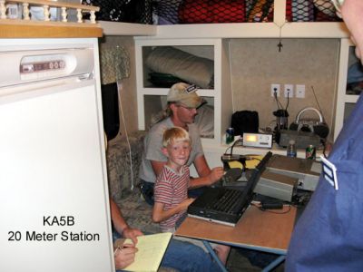 20 Meter Station
KC5VOX working the station with Montana logging.
